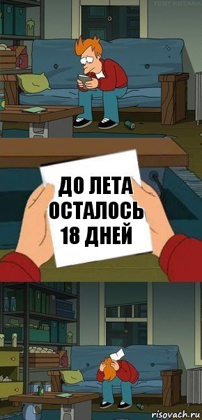 До лета осталось 18 дней, Комикс  Фрай с запиской