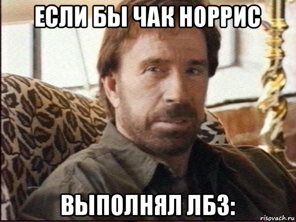 если бы чак норрис выполнял лбз:, Мем чак норрис