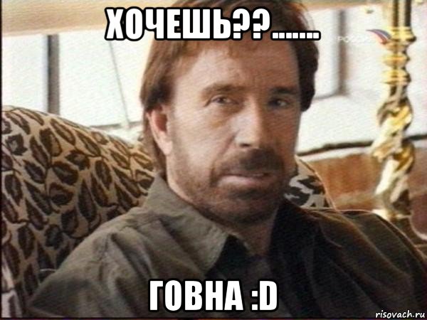 хочешь??....... говна :d, Мем чак норрис