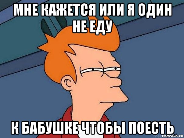 мне кажется или я один не еду к бабушке чтобы поесть, Мем  Фрай (мне кажется или)