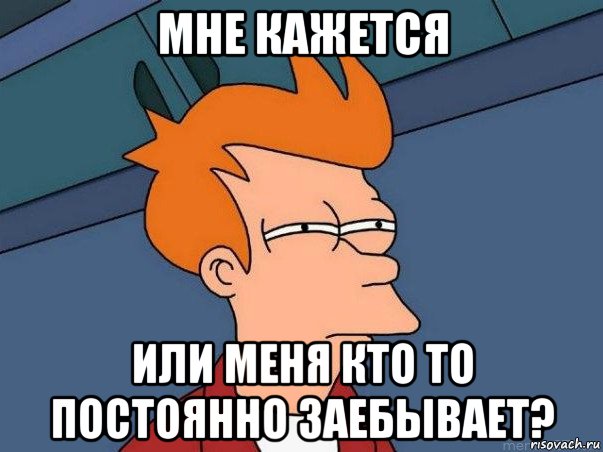 мне кажется или меня кто то постоянно заебывает?, Мем  Фрай (мне кажется или)