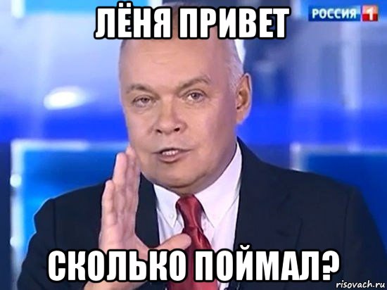 лёня привет сколько поймал?, Мем Киселёв 2014