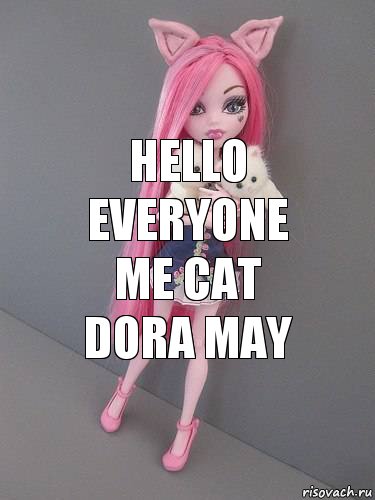 Hello everyone me Cat Dora may, Комикс монстер хай новая ученица