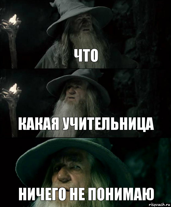 что какая учительница ничего не понимаю, Комикс Гендальф заблудился