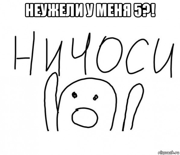 неужели у меня 5?! , Мем  Ничоси