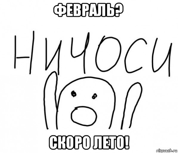 февраль? скоро лето!, Мем  Ничоси