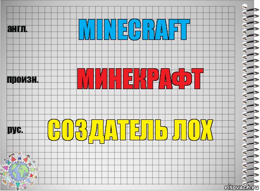 minecraft минекрафт создатель лох, Комикс  Перевод с английского