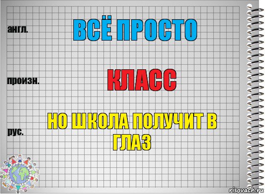 всё просто класс но школа получит в глаз, Комикс  Перевод с английского