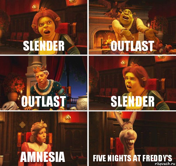 SLENDER OUTLAST OUTLAST SLENDER AMNESIA FIVE NIGHTS AT FREDDY'S