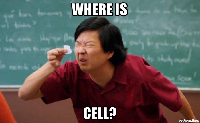 where is cell?, Мем  Мелкий список