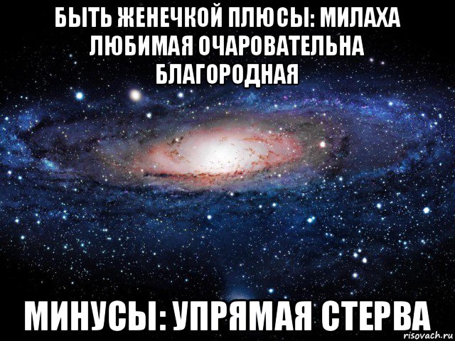 быть женечкой плюсы: милаха любимая очаровательна благородная минусы: упрямая стерва, Мем Вселенная