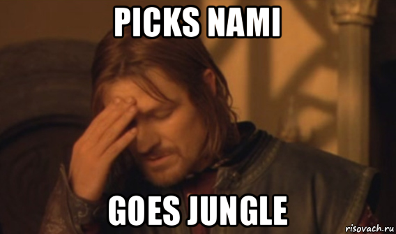 picks nami goes jungle, Мем Закрывает лицо