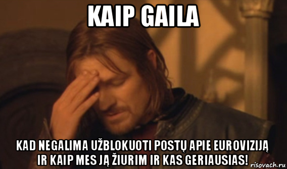 kaip gaila kad negalima užblokuoti postų apie euroviziją ir kaip mes ją žiurim ir kas geriausias!, Мем Закрывает лицо