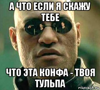 а что если я скажу тебе что эта конфа - твоя тульпа, Мем  а что если я скажу тебе