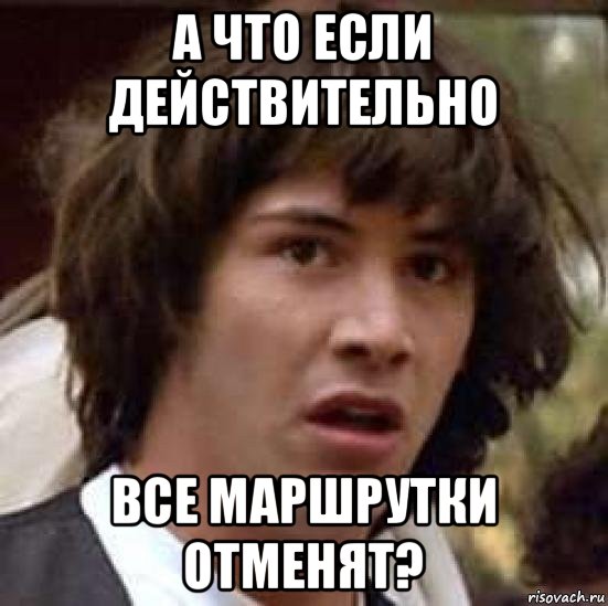 а что если действительно все маршрутки отменят?, Мем А что если (Киану Ривз)