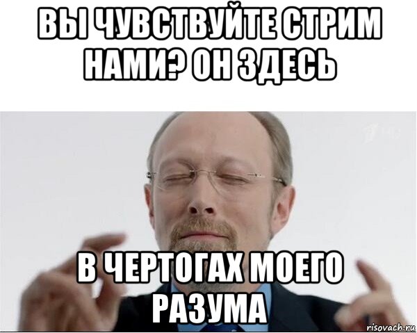 вы чувствуйте стрим нами? он здесь в чертогах моего разума, Мем  чертоги разума