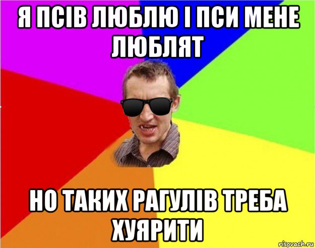 я псів люблю і пси мене люблят но таких рагулів треба хуярити, Мем Чьоткий двiж