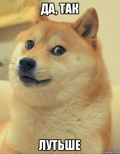 да, так лутьше, Мем doge woof