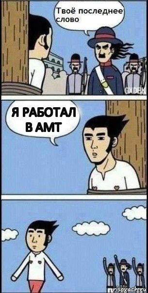 Я работал в АМТ