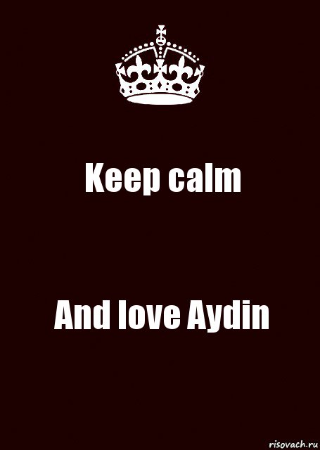 Keep calm And love Aydin, Комикс keep calm