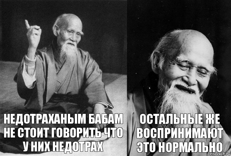 недотраханым бабам не стоит говорить что у них недотрах остальные же воспринимают это нормально, Комикс Мудрец-монах (2 зоны)