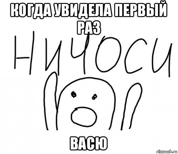 когда увидела первый раз васю, Мем  Ничоси