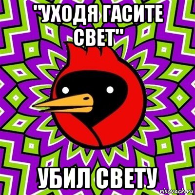 "уходя гасите свет" убил свету, Мем Омская птица