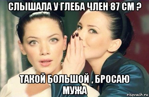 слышала у глеба член 87 см ? такой большой , бросаю мужа, Мем  Он