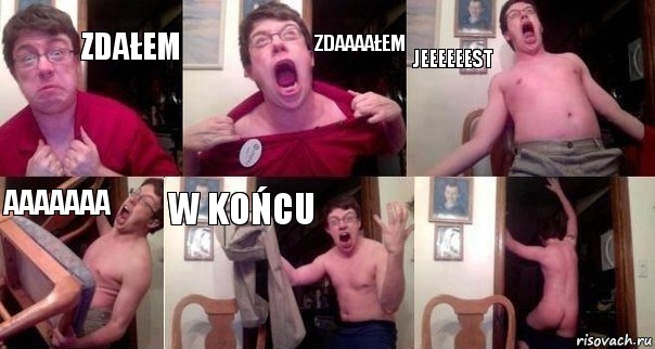 zdałem zdaaaałem jeeeeeest aaaaaaa w końcu , Комикс  Печалька 90лвл