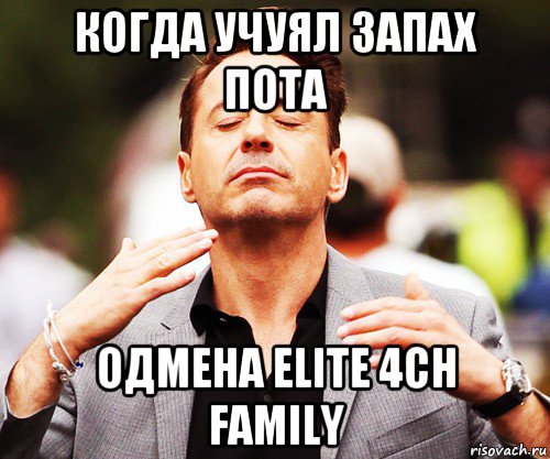 когда учуял запах пота одмена elite 4ch family, Мем   Дауни-младший нюхает