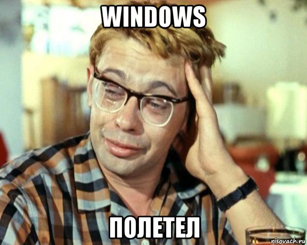 windows полетел, Мем Шурик (птичку жалко)