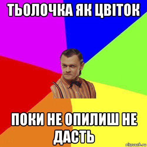 тьолочка як цвіток поки не опилиш не дасть, Мем Вталька