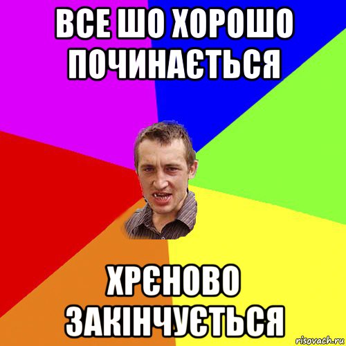 все шо хорошо починається хрєново закінчується, Мем Чоткий паца