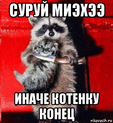 суруй миэхээ иначе котенку конец