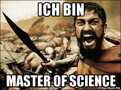 ich bin master of science, Мем Это Спарта