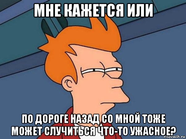 мне кажется или по дороге назад со мной тоже может случиться что-то ужасное?, Мем  Фрай (мне кажется или)