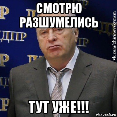 смотрю разшумелись тут уже!!!, Мем Хватит это терпеть (Жириновский)