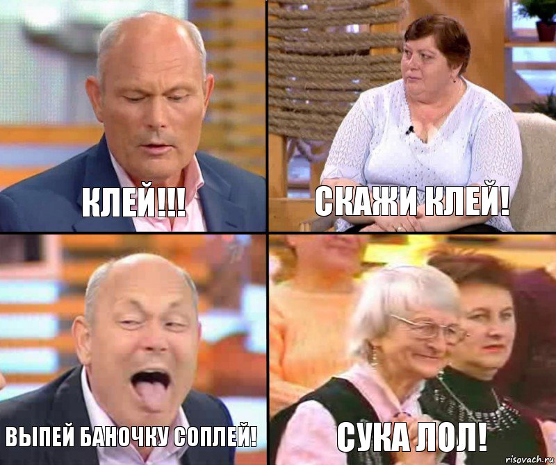 скажи клей! клей!!! выпей баночку соплей! сука лол!, Комикс малахов плюс