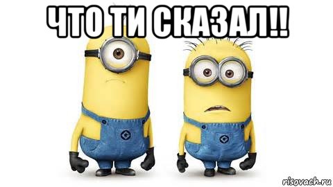 что ти сказал!! , Мем Миньоны