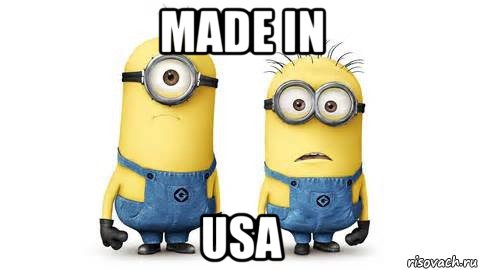 made in usa, Мем Миньоны