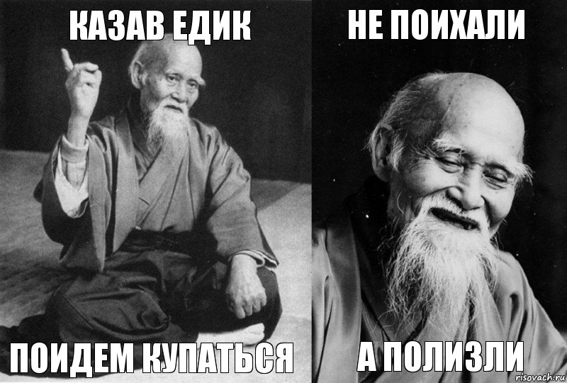 Казав едик поидем купаться не поихали а полизли, Комикс Мудрец-монах (4 зоны)