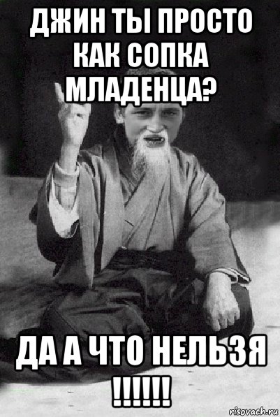 джин ты просто как сопка младенца? да а что нельзя !!!!!!, Мем Мудрий паца