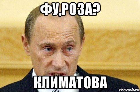 фу,роза? климатова, Мем путин