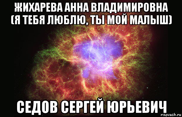 жихарева анна владимировна (я тебя люблю, ты мой малыш) седов сергей юрьевич, Мем Туманность