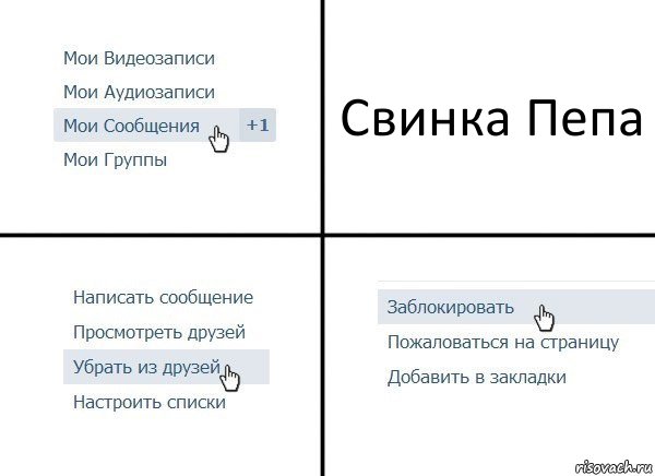 Свинка Пепа, Комикс  Удалить из друзей