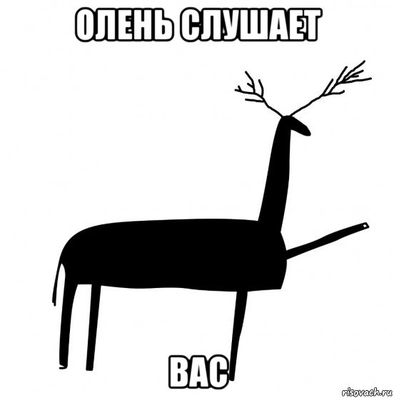 олень слушает вас