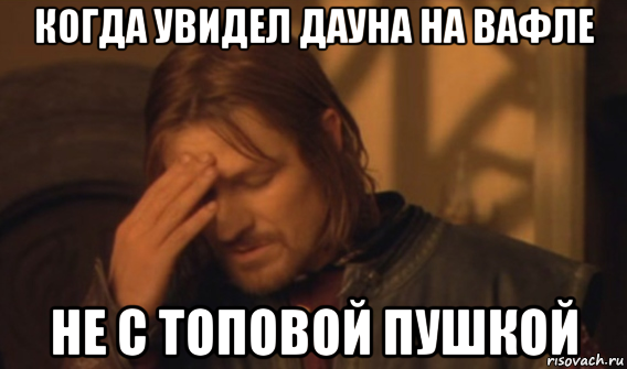 когда увидел дауна на вафле не с топовой пушкой, Мем Закрывает лицо