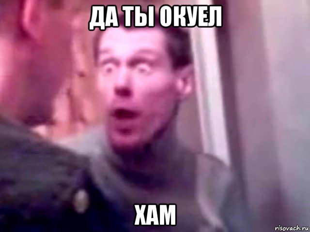 да ты окуел хам, Мем Запили