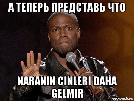 а теперь представь что naranin cinleri daha gelmir, Мем  А теперь представь