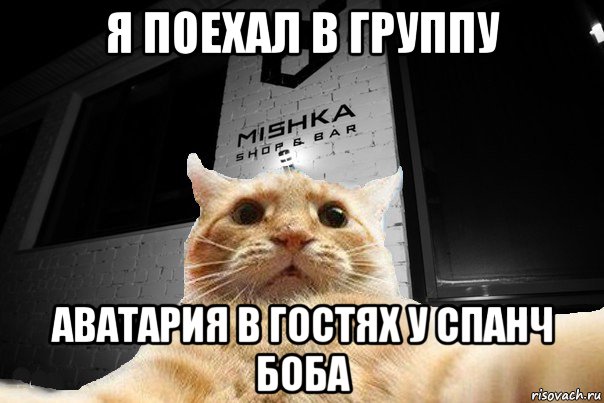 я поехал в группу аватария в гостях у спанч боба, Мем   Джонни Кэтсвилл